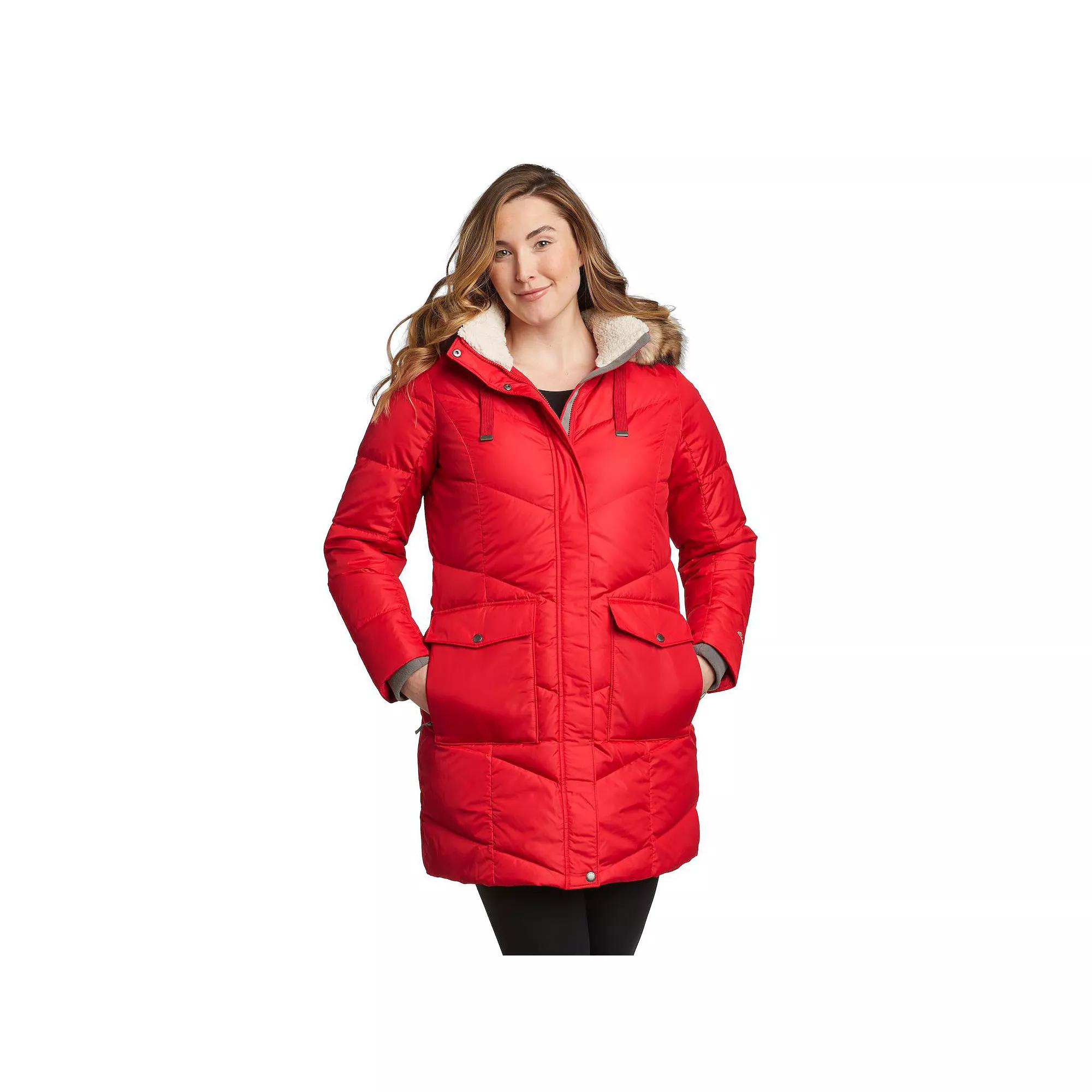 Women's Eddie Bauer Lodge Casadian Down Parka Jacket, Size: XL, Red Product Image
