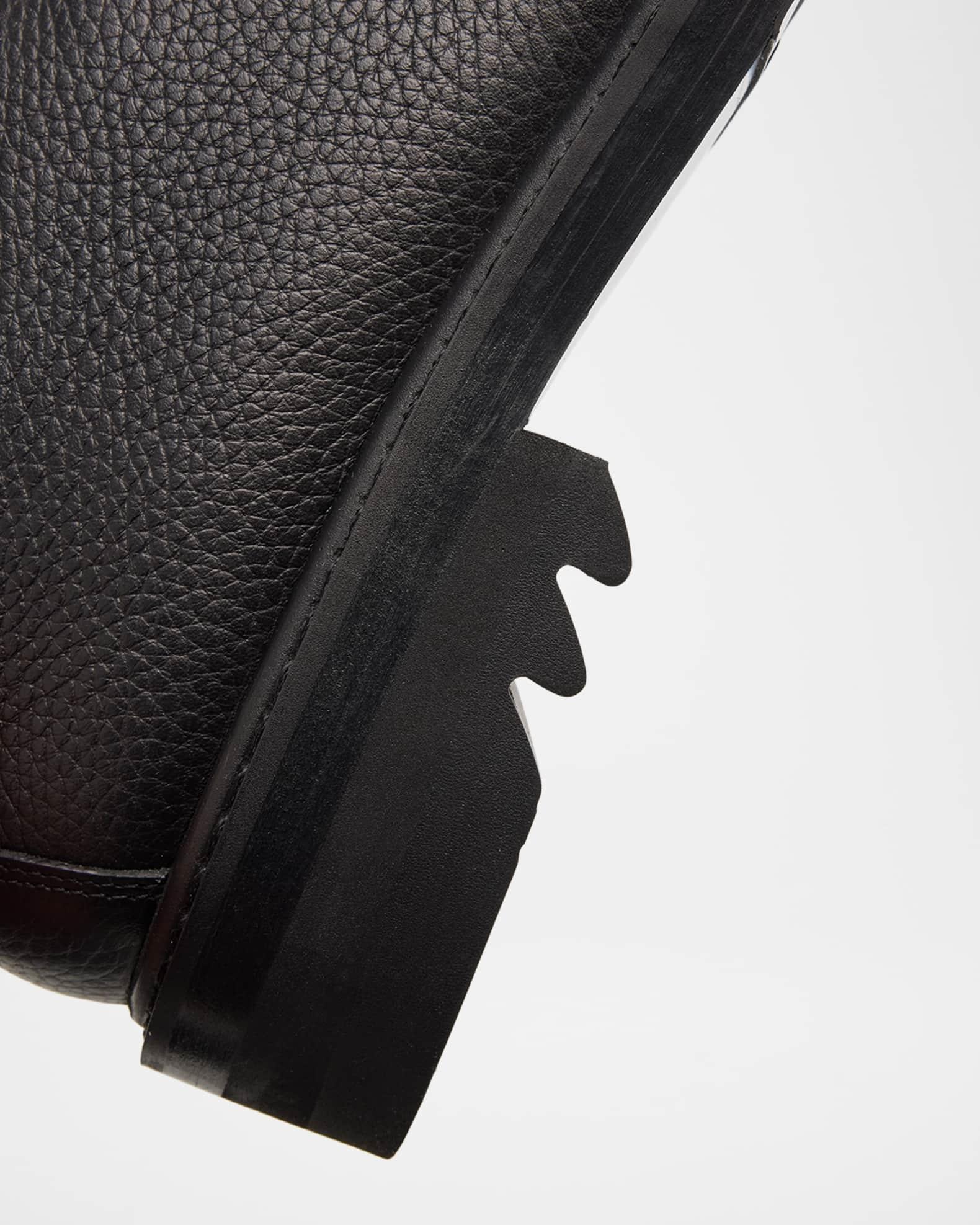 Men's QU110 Grained Leather Derby Shoes Product Image