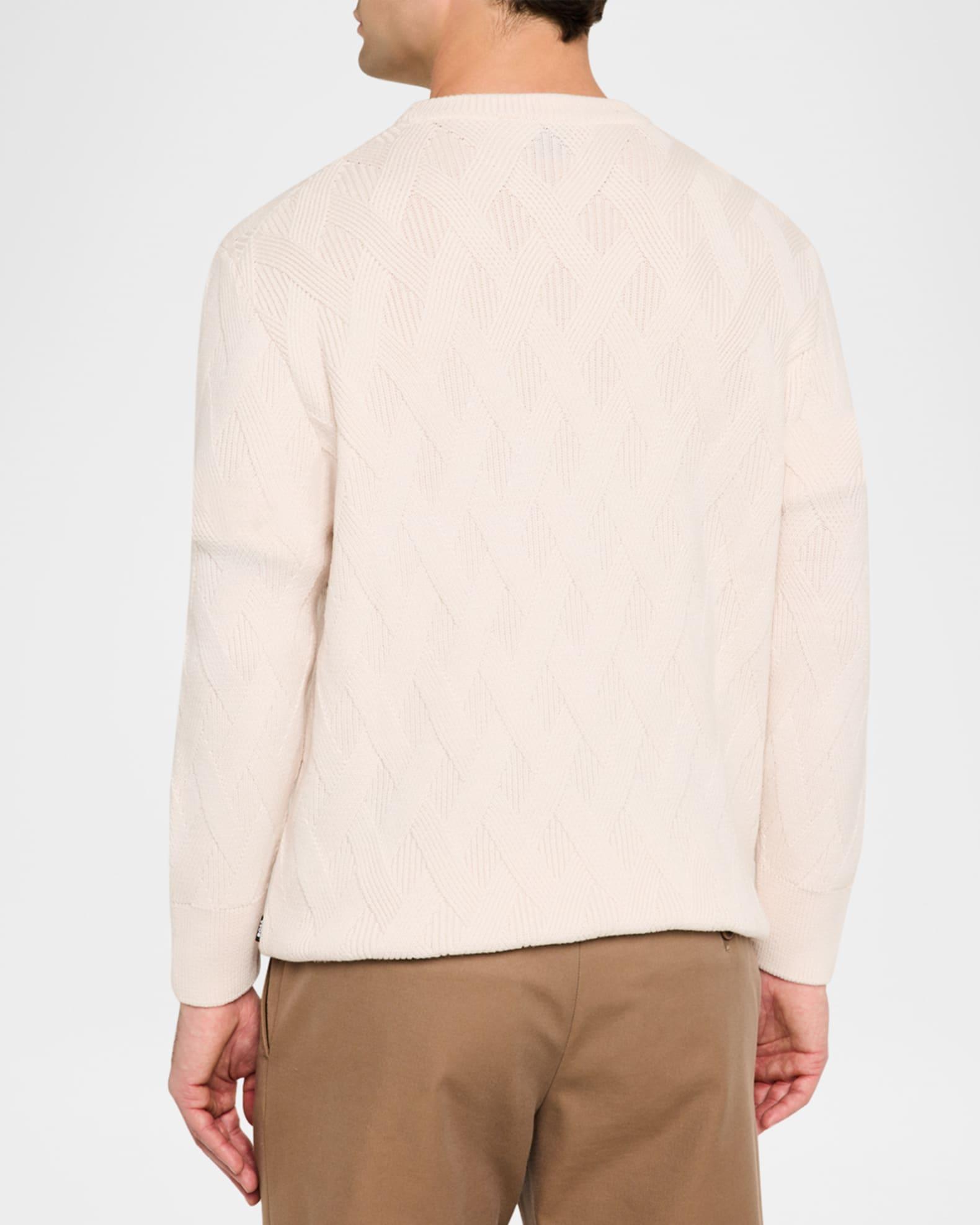 Men's Elfredo Wool Textured Crewneck Sweater Product Image