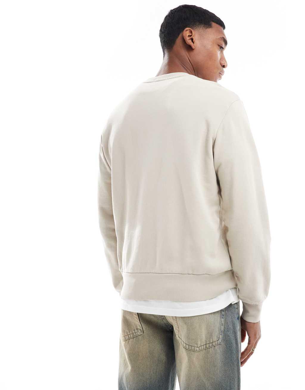 Polo Ralph Lauren icon logo loopback terry sweatshirt in stone Product Image