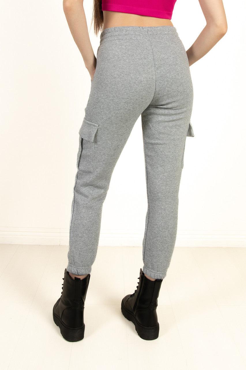 Grey Cargo Sweatpants Product Image