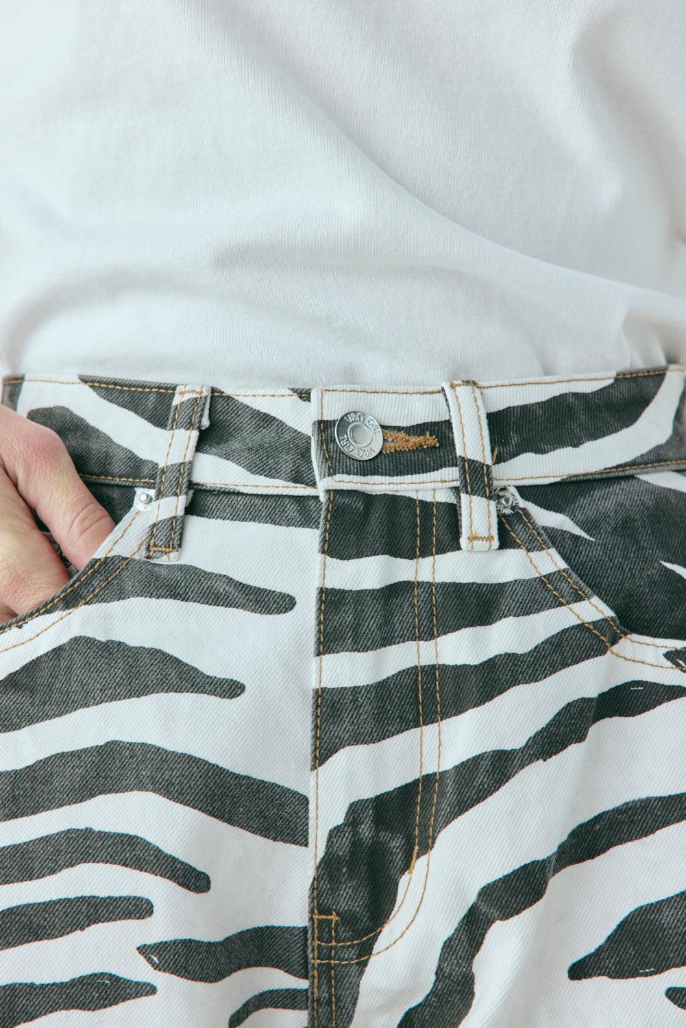 Manon Denim Jeans Zebra Product Image