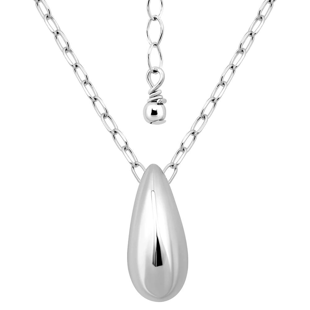 Aleure Precioso Chunky Teardrop Necklace, Women's, Size: 16-18" ADJ, Sterling Product Image