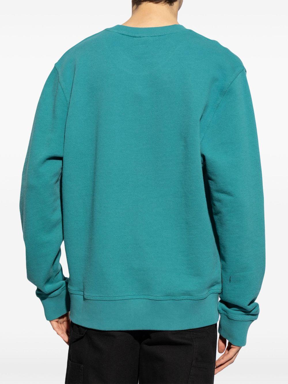 logo-embroidered organic-cotton sweatshirt Product Image