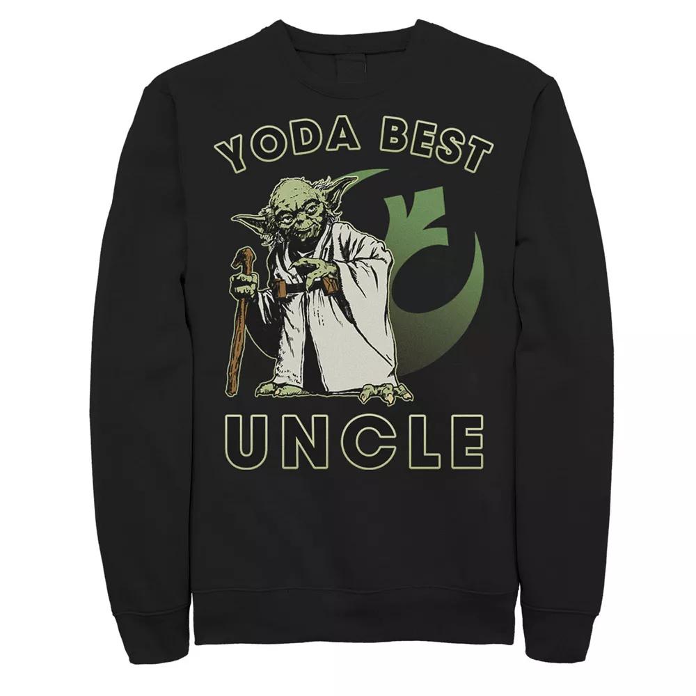 Men's Star Wars Yoda Best Uncle Rebel Logo Sweatshirt,  Product Image