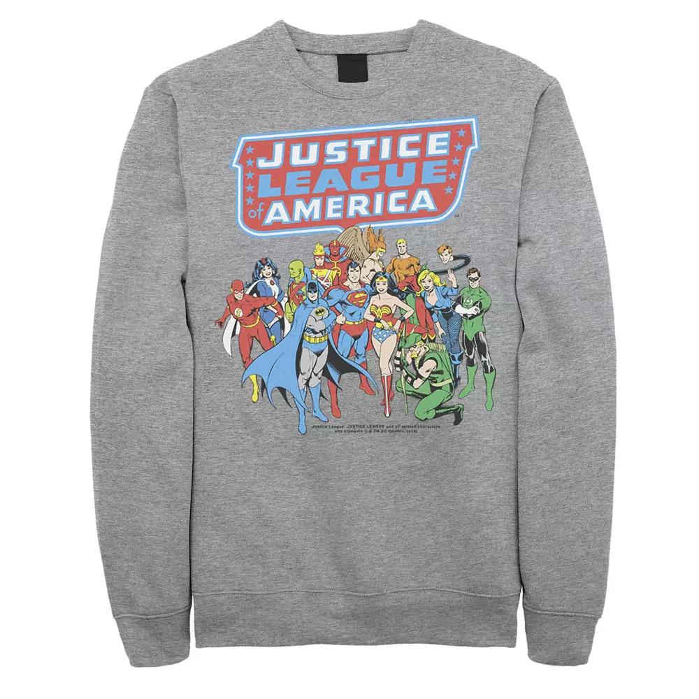 Men's DC Comics Justice League Of America Group Shot Sweatshirt,  Product Image