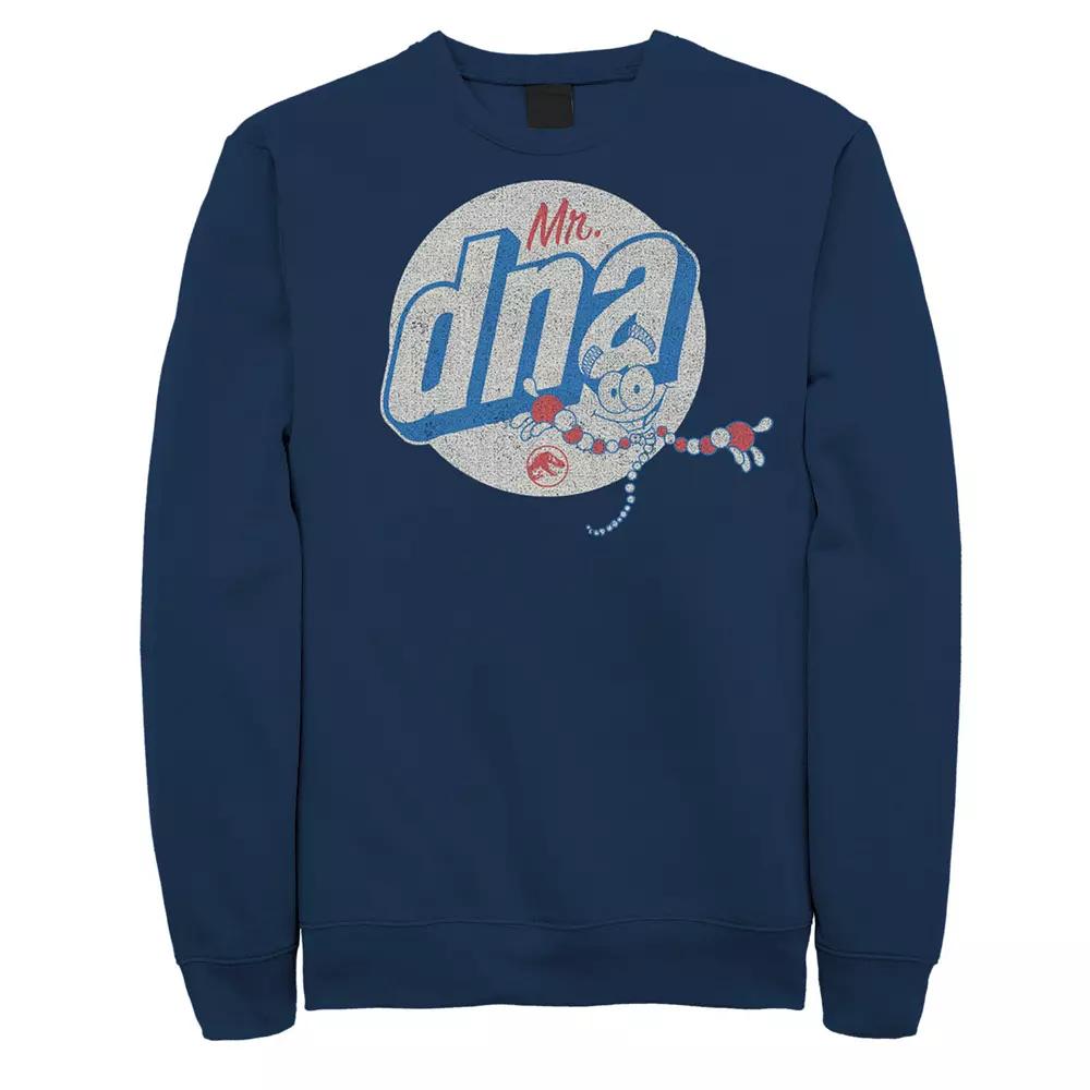 Men's Jurassic World Vintage Mr. DNA Logo Sweatshirt,  Product Image