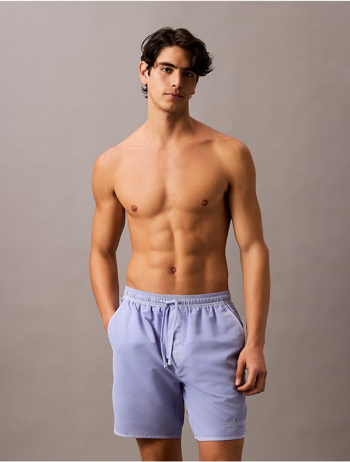 Calvin Klein Mens Core Volley Swim Shorts - Grey Product Image
