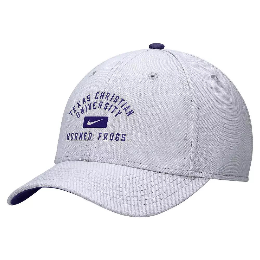Men's Nike White TCU Horned Frogs Rise Flex Hat, Size: Large/XL Product Image