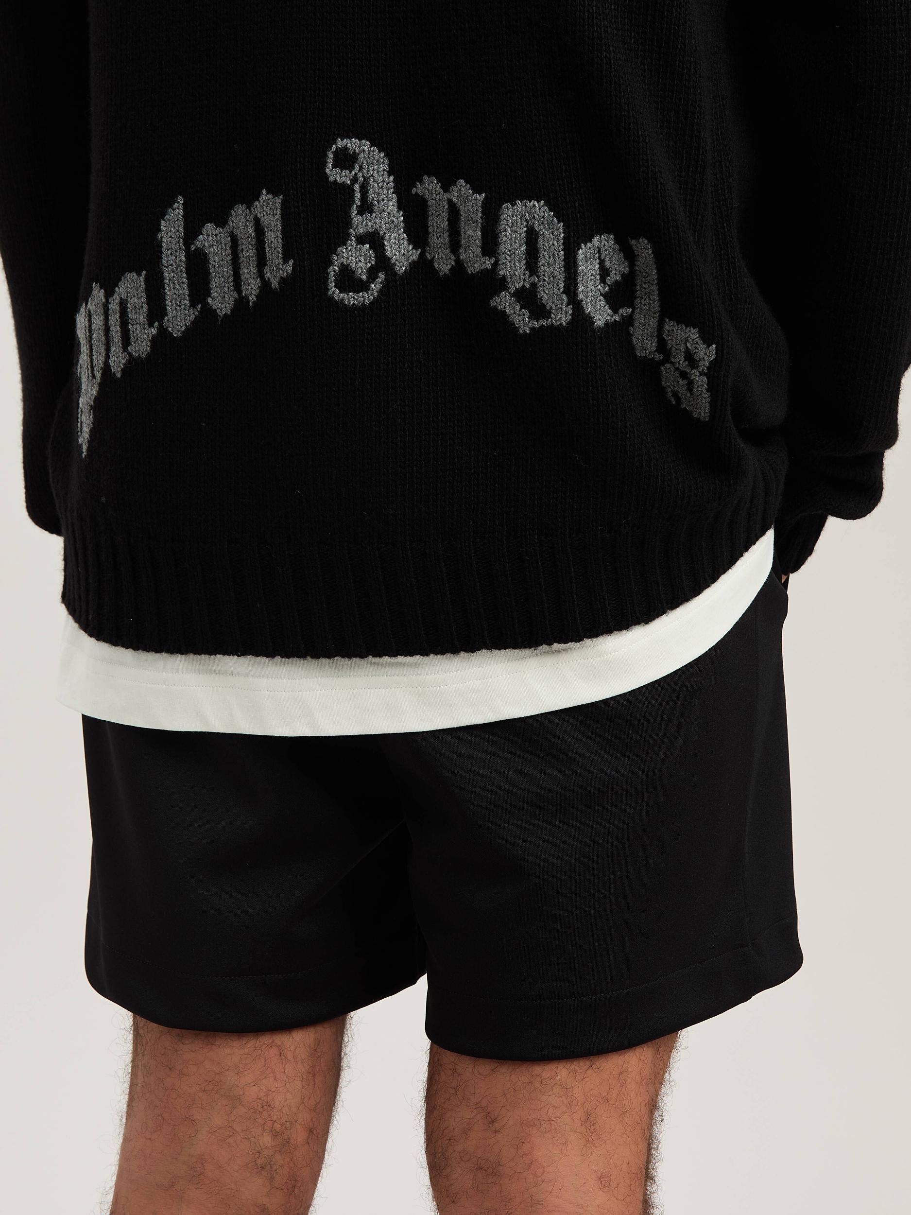 Curved Logo knit cardigan Product Image