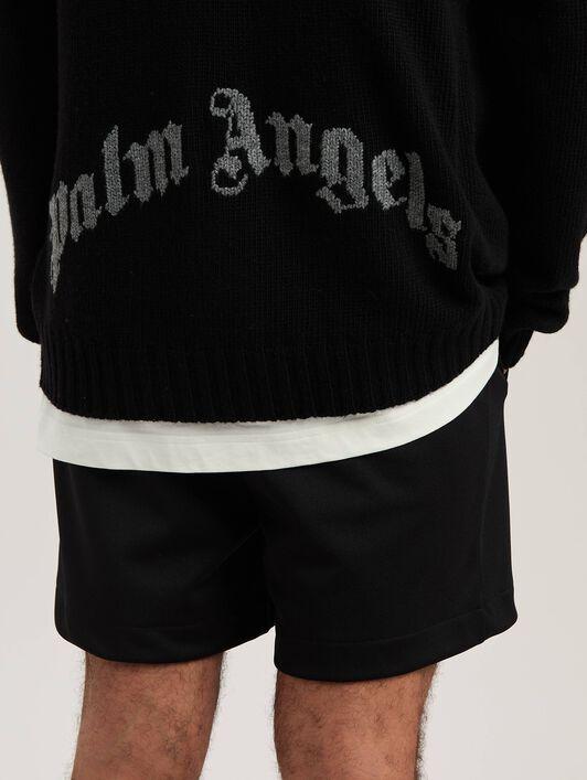 Curved Logo knit cardigan Product Image