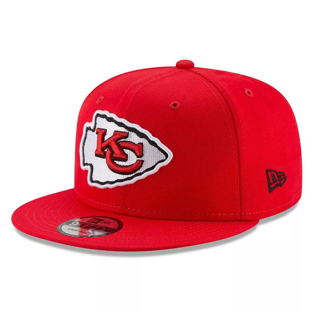 Men's New Era Red Kansas City Chiefs Basic 9FIFTY Adjustable Snapback Hat Product Image