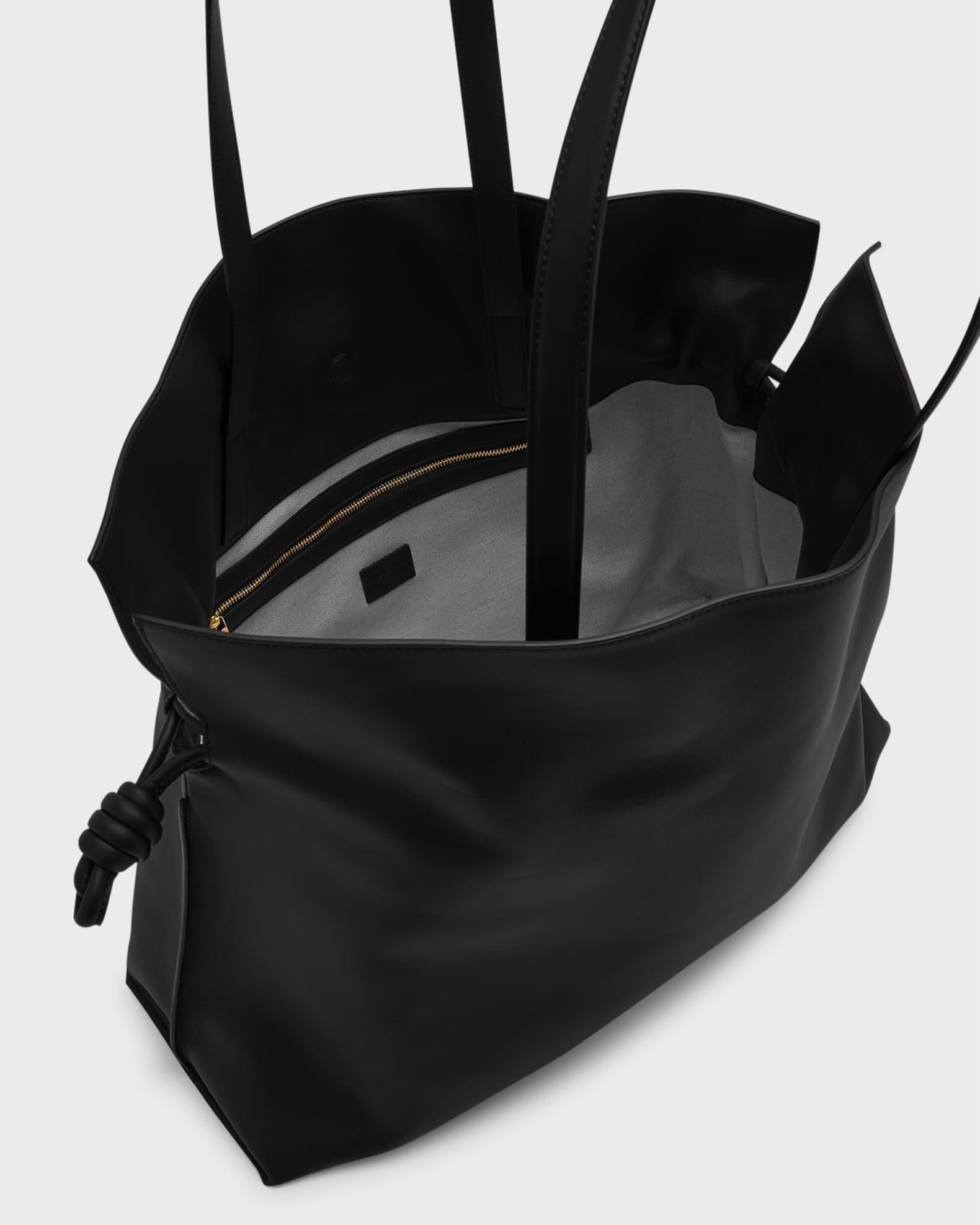 Flamenco XL Clutch Bag in Napa Leather with Golden Foil Anagram Product Image