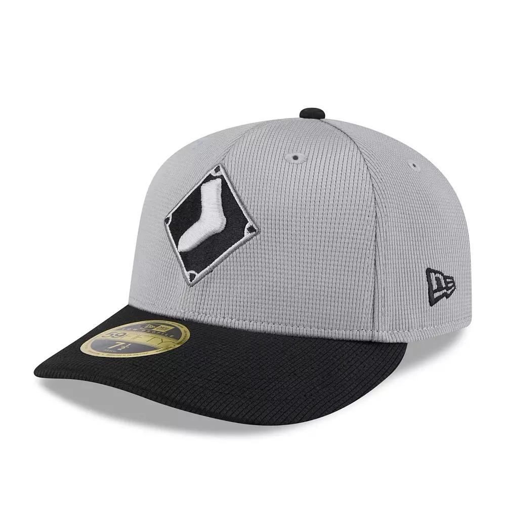 Men's New Era Gray/Black Chicago White Sox 2025 Batting Practice Low Profile 59FIFTY Fitted Hat,  Product Image