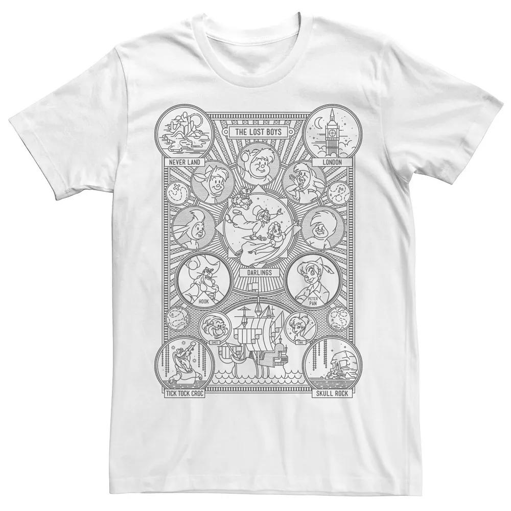 Men's Peter Pan Character Tree Graphic Tee,  Product Image