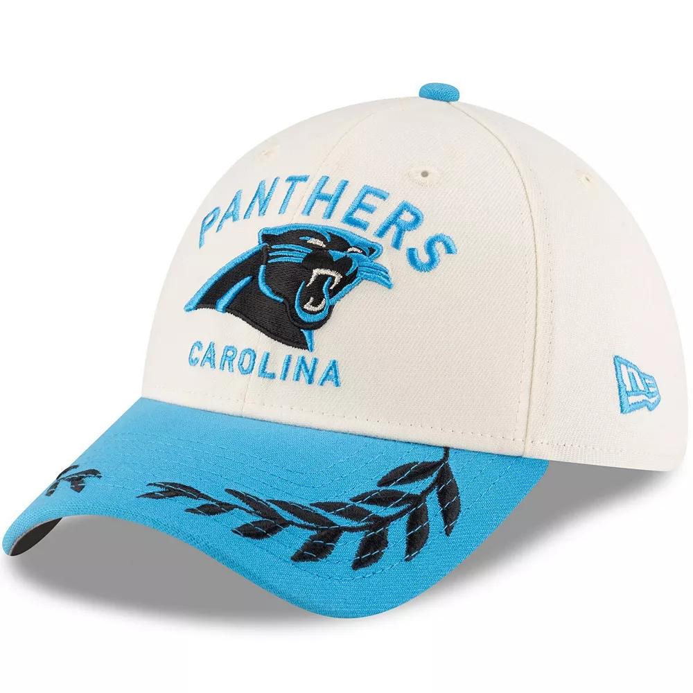 Men's New Era  Cream/Blue Carolina Panthers 2025 NFL Draft 39THIRTY Flex Hat, Size: Medium/Large, Beige Product Image
