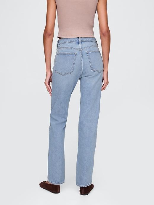 High Rise Studded &apos;90s Straight Jeans Product Image