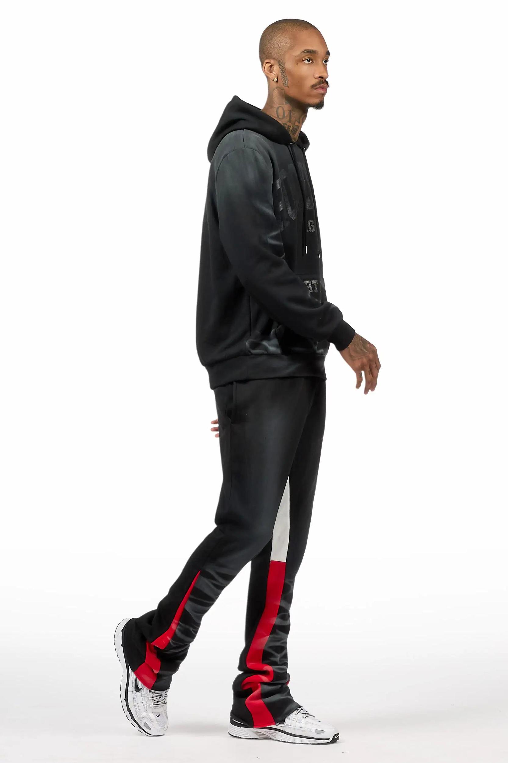 Nelly 2.0 Black/Black T-Shirt/Relaxed Track Set Male Product Image