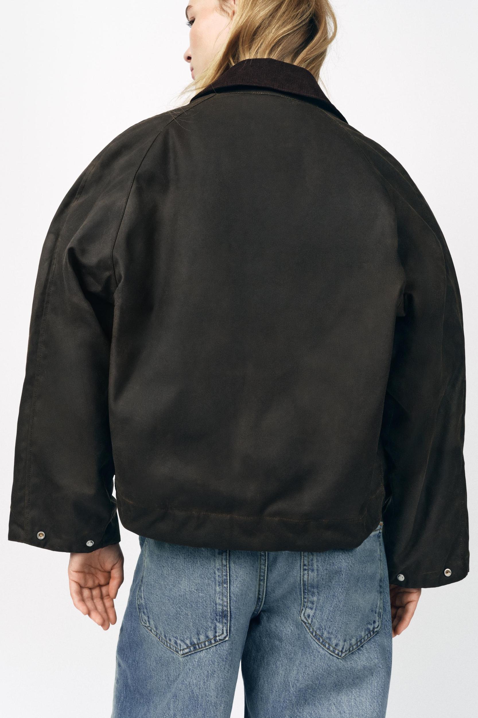 CORDUROY COLLAR WAXED JACKET ZW COLLECTION Product Image