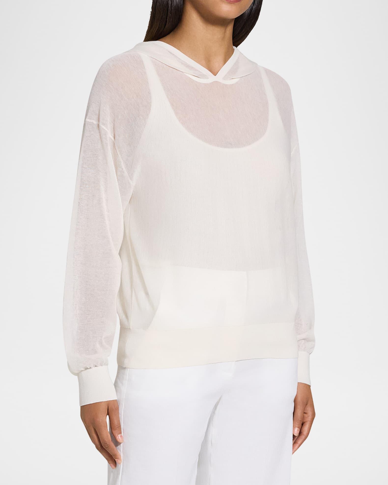 Sheer Blouson Hoodie Product Image