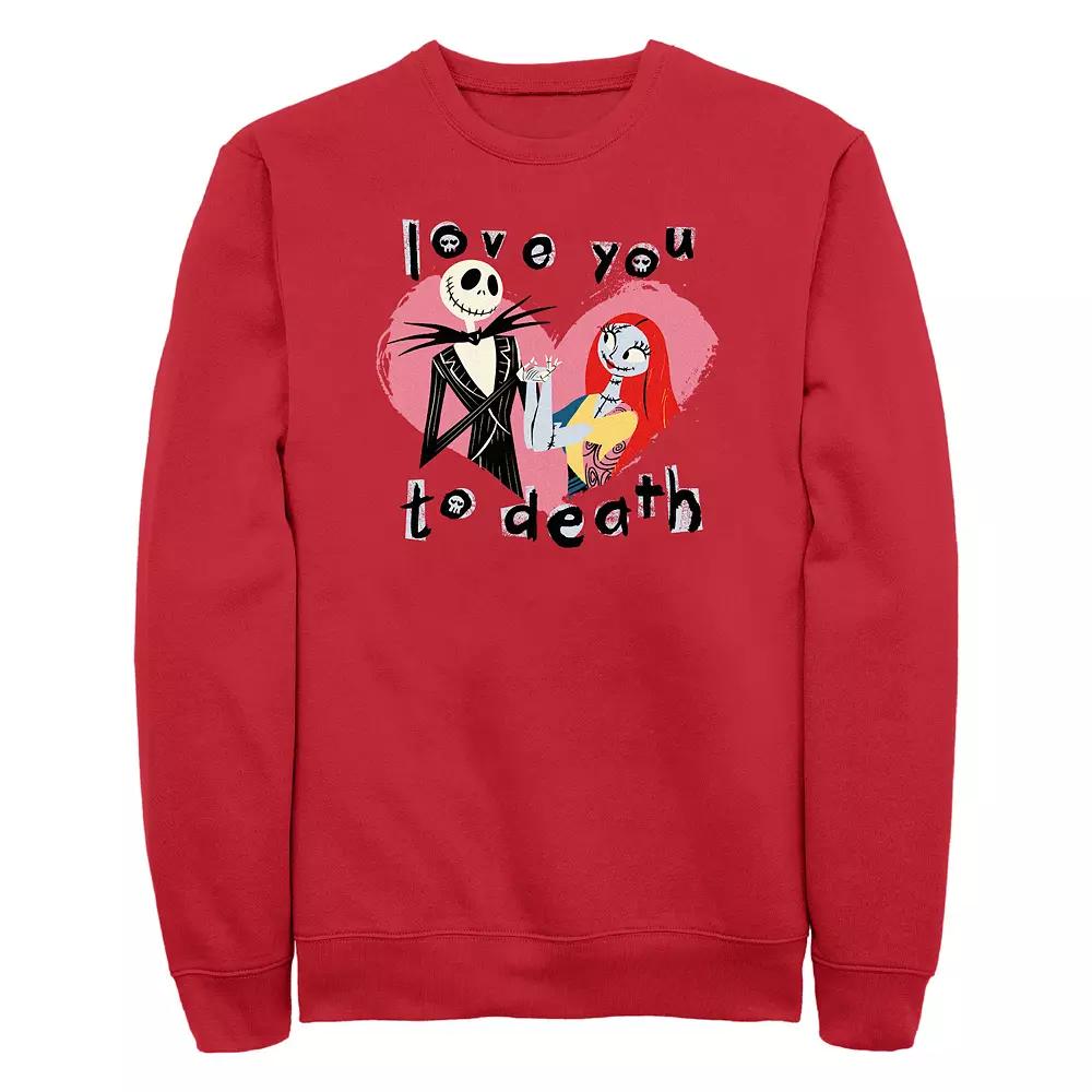 Disney's The Nightmare Before Christmas Love You To Death Men's Graphic Fleece,  Product Image
