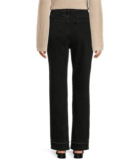 Le' AL.X Denim Built-In Western Belt High Rise Straight Leg 5-Pocket Jeans Product Image