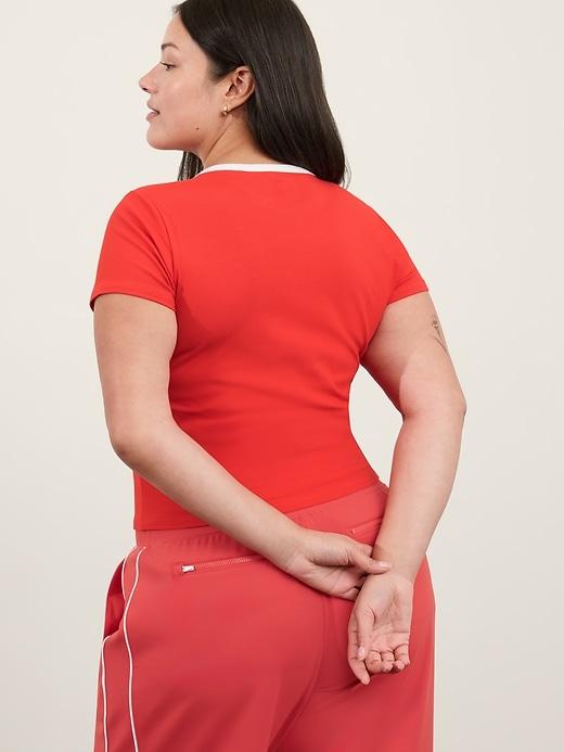 Signature Rib Crop Tee Product Image