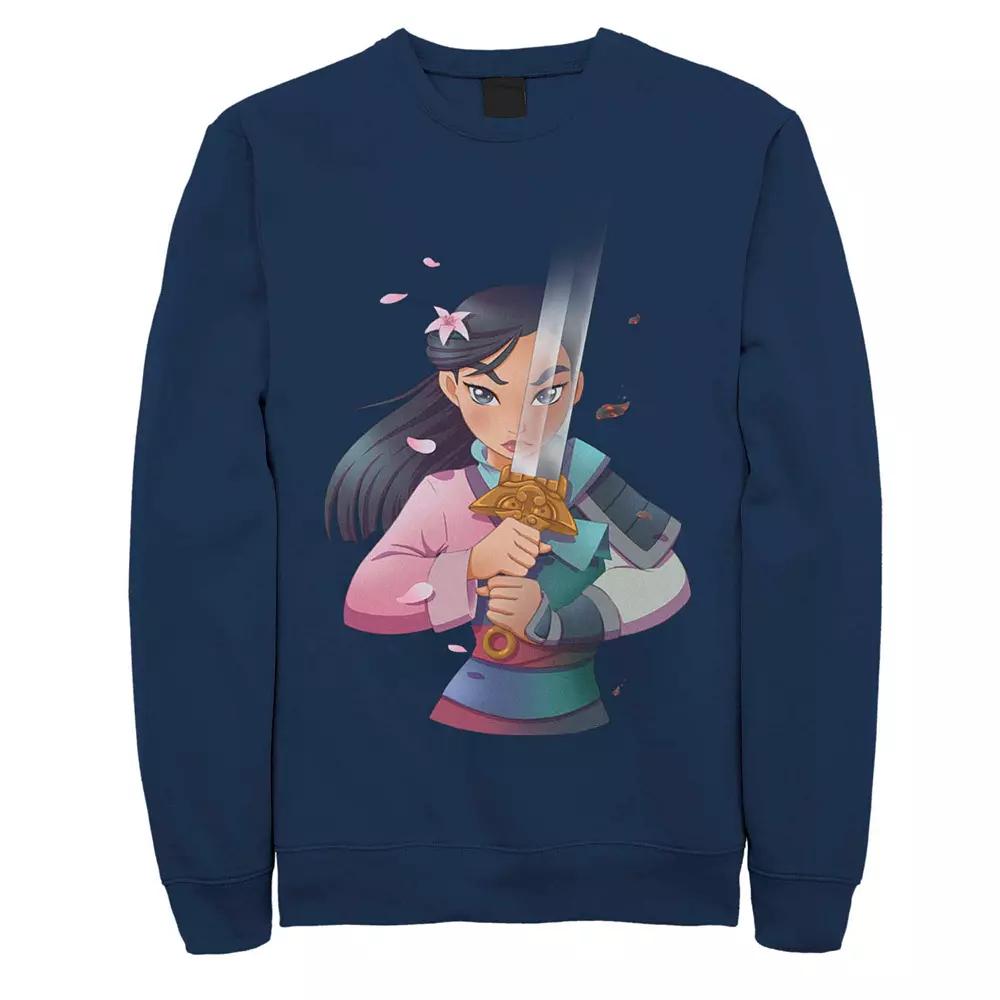 Disney's Mulan Anime Style Portrait Men's Fleece Sweater,  Product Image