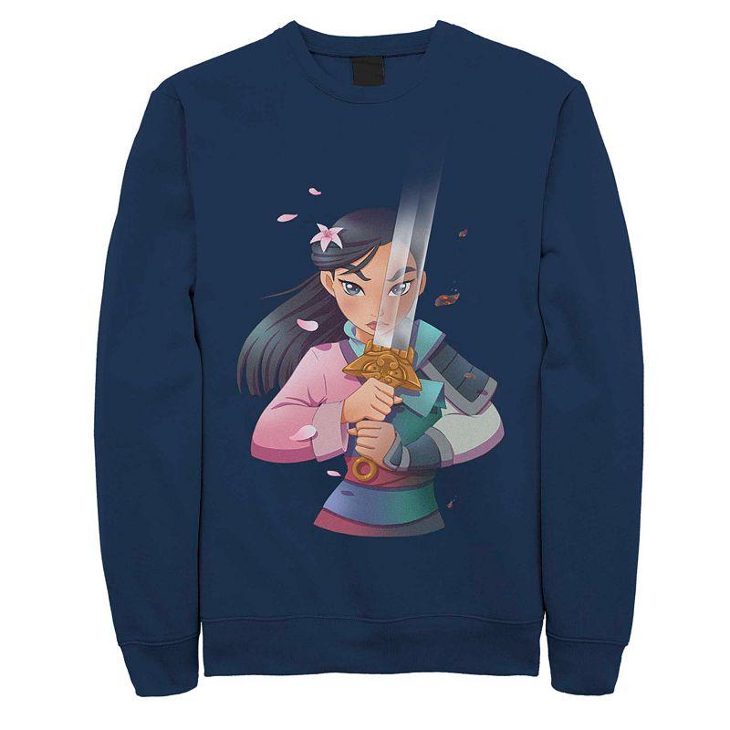 Disney's Mulan Anime Style Portrait Men's Fleece Sweater,  Product Image