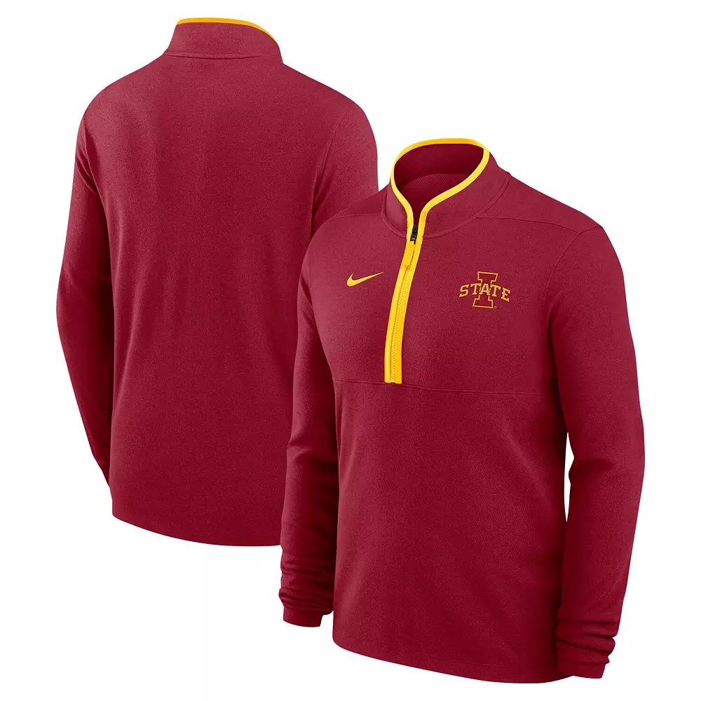 Men's Nike Cardinal Iowa State Cyclones Victory Quarter-Zip Jacket, Size: Small, Red Product Image