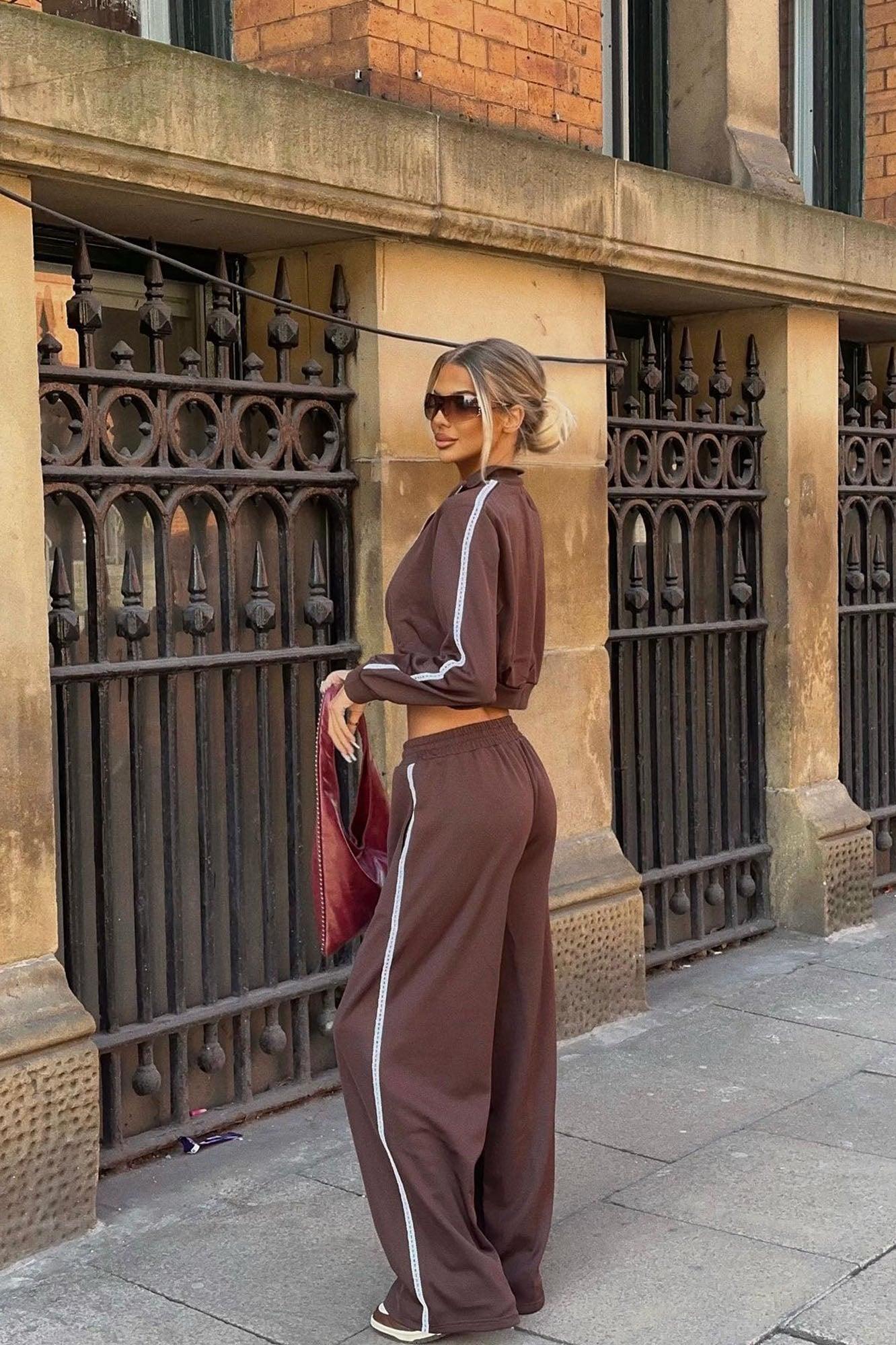 Soft Hustle Pant Set - Chocolate Product Image