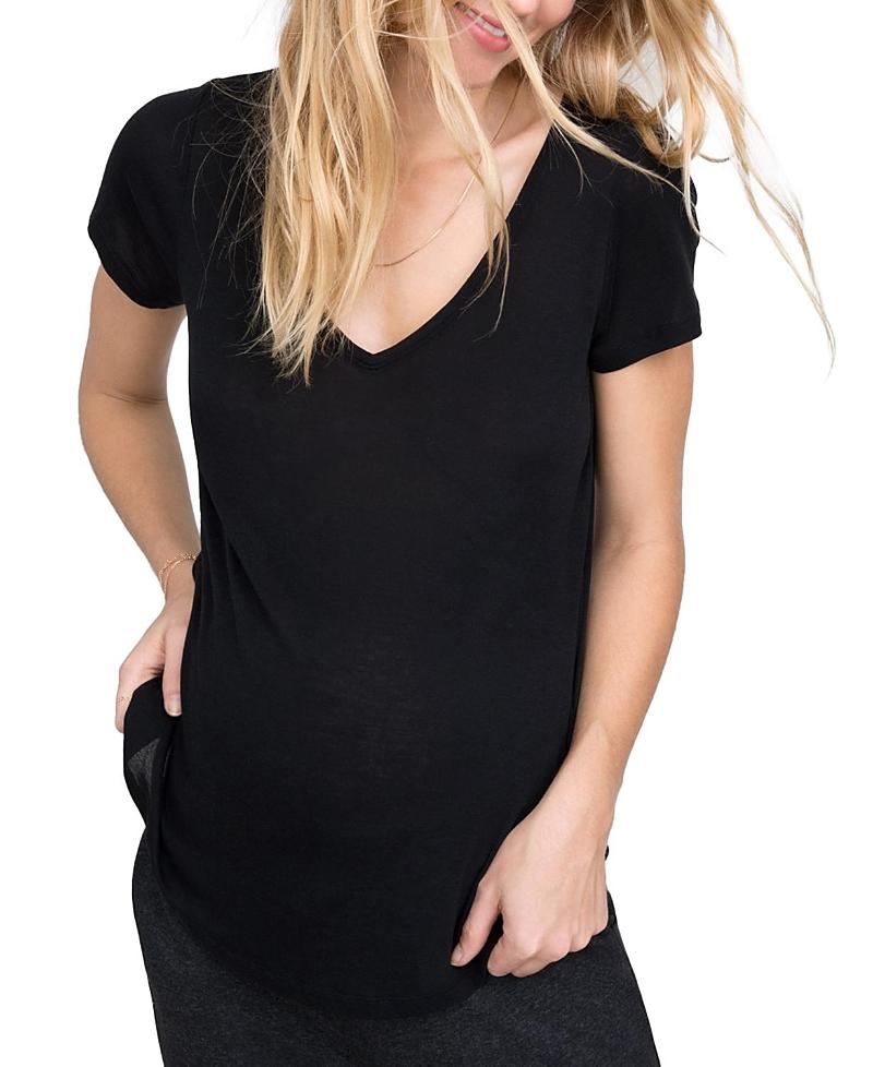 Womens The Maternity Fitted Vee T-Shirt Product Image