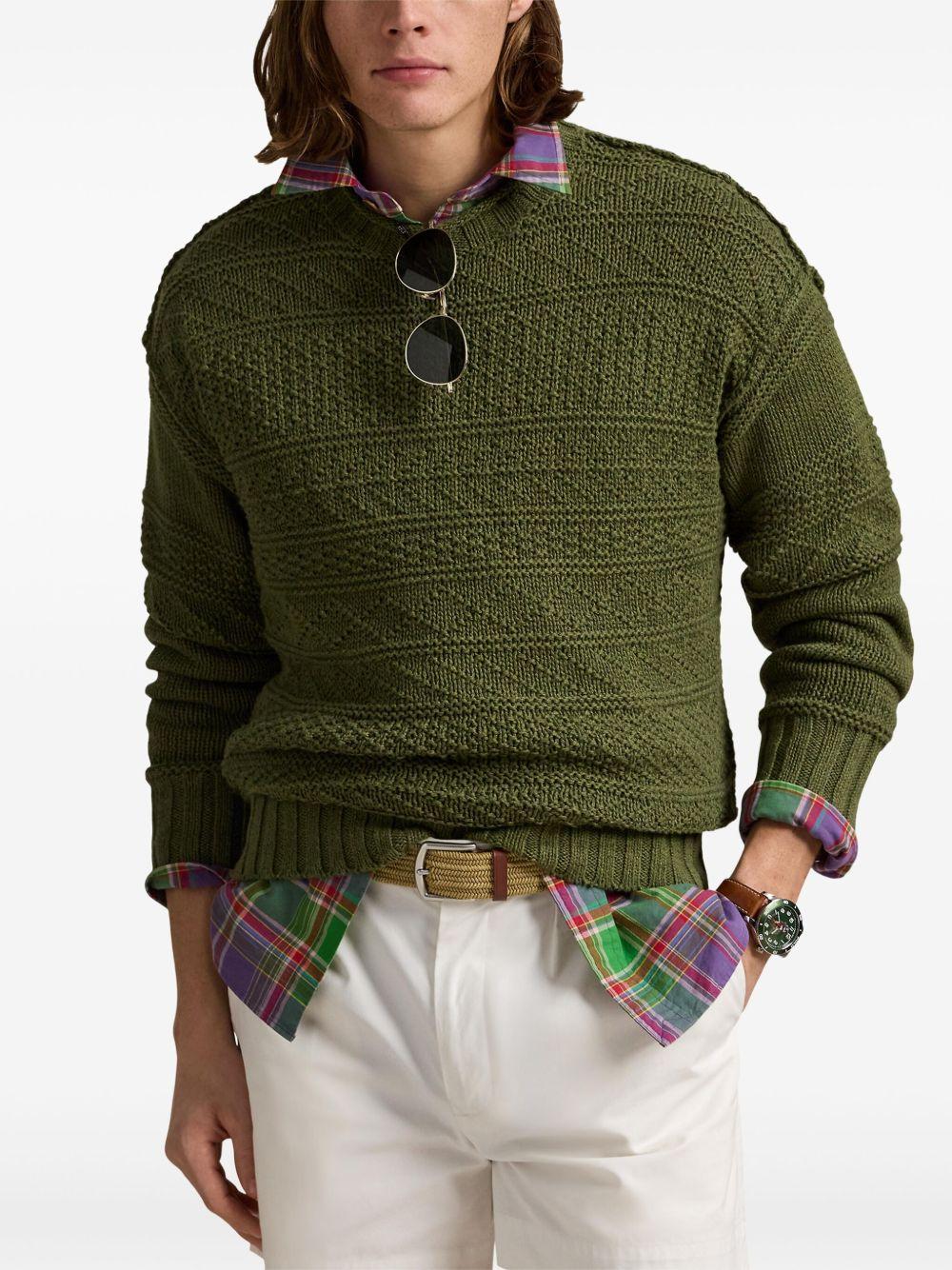 patterned-knit jumper  Product Image