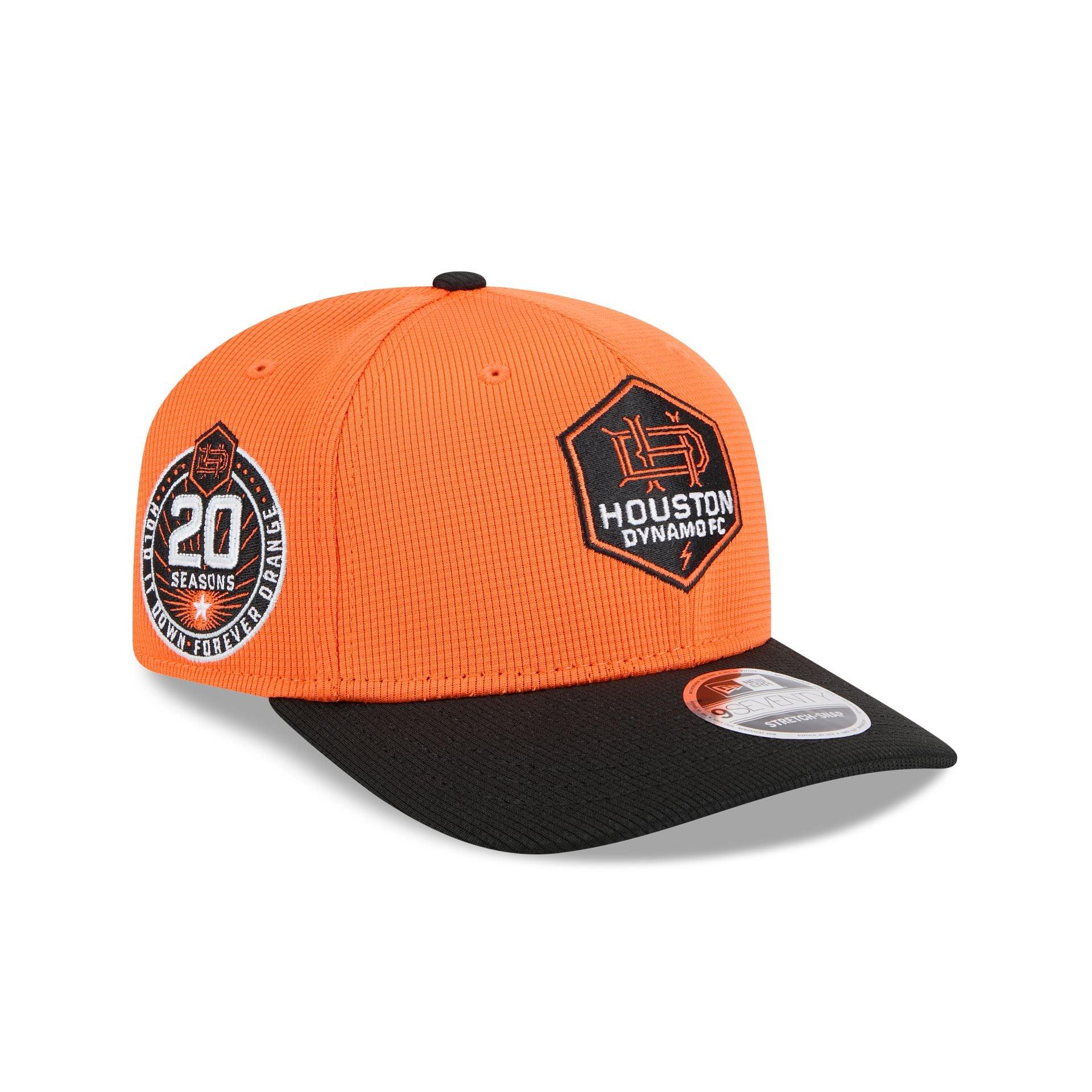 Houston Dynamo 2025 Jersey Hook 9SEVENTY Stretch-Snap Hat Male Product Image
