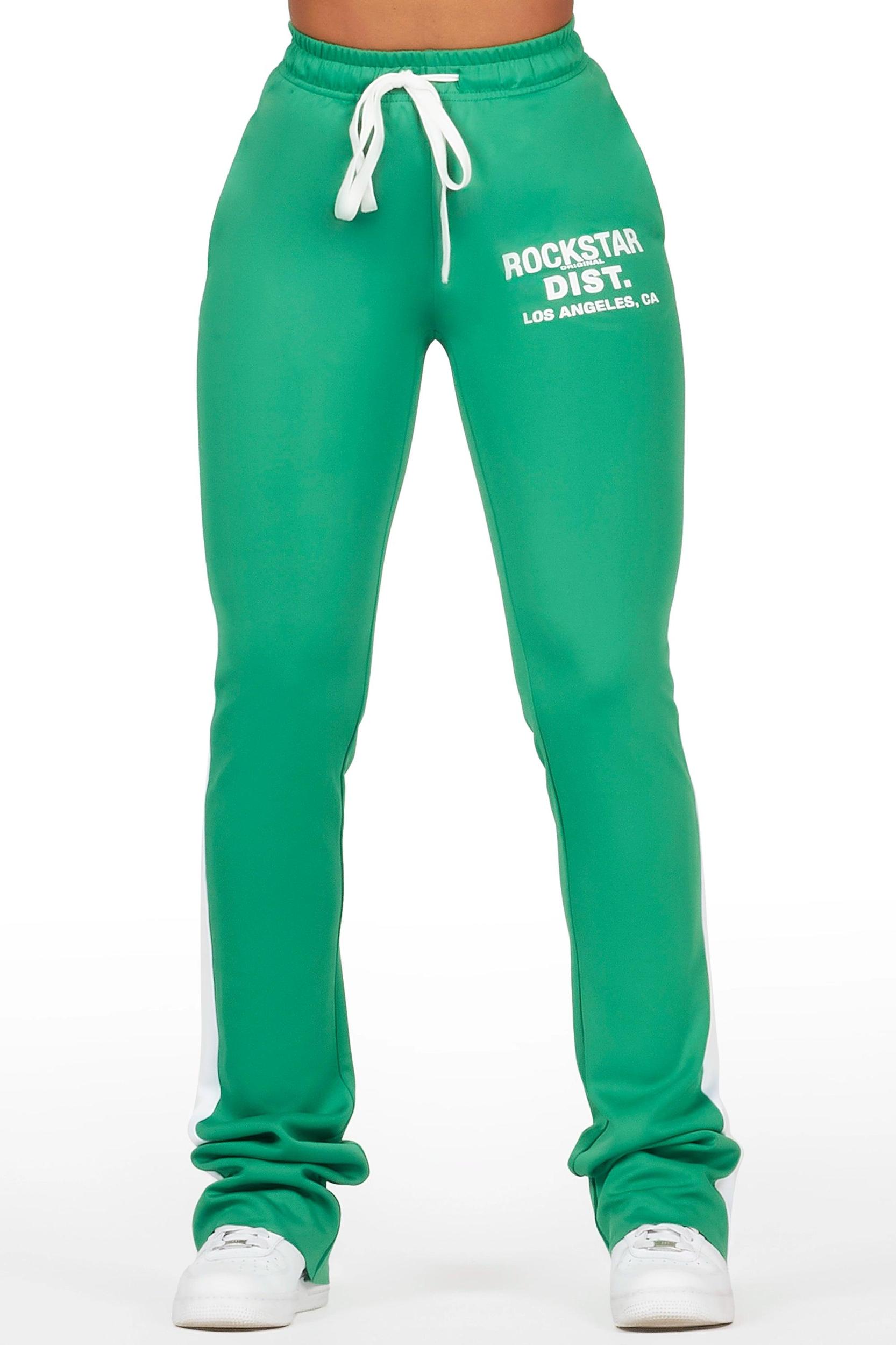 Savannah Green Super Stacked Track Pant Female Product Image