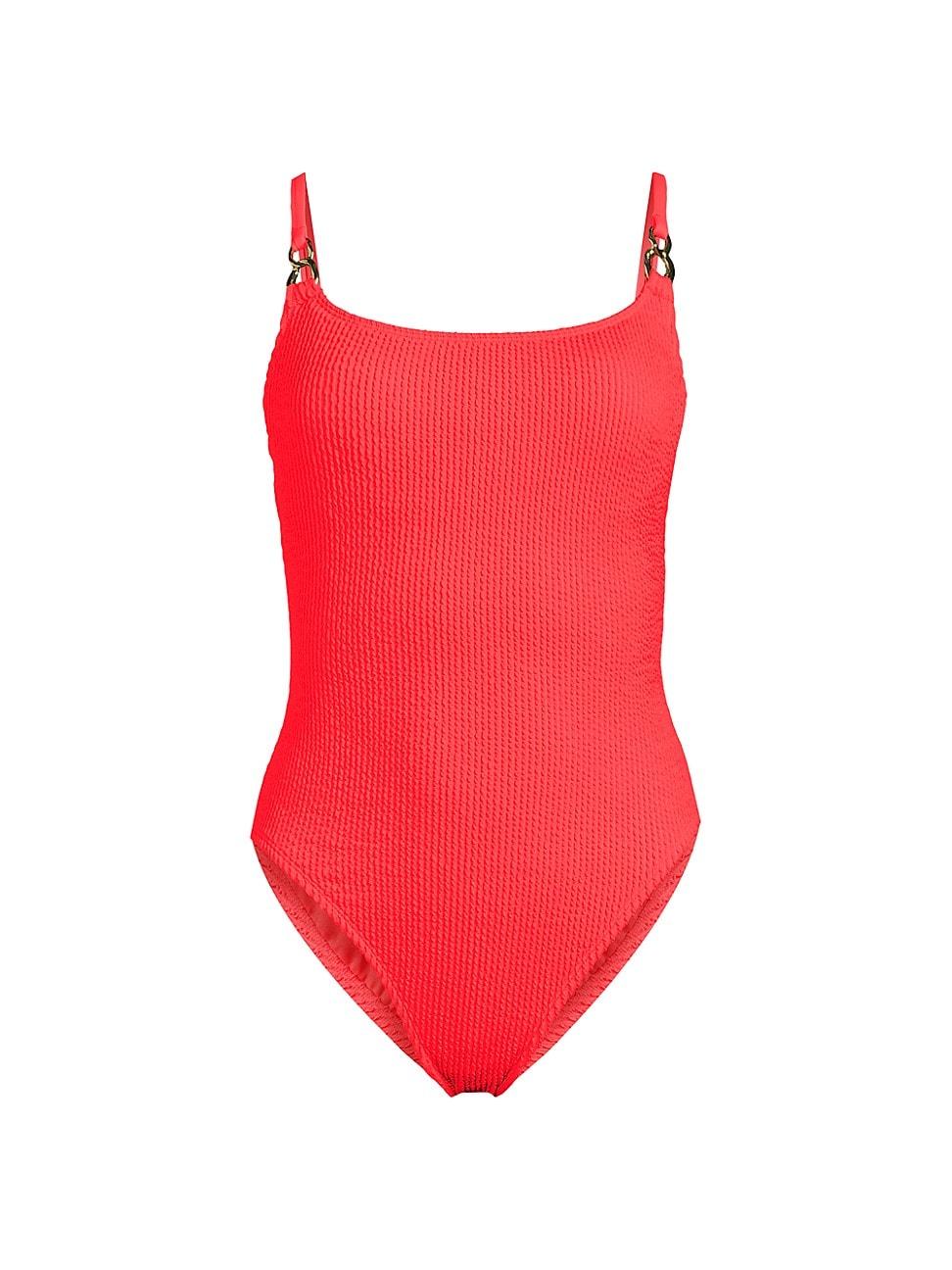 Womens Alizee Crinkled One-Piece Swimsuit Product Image