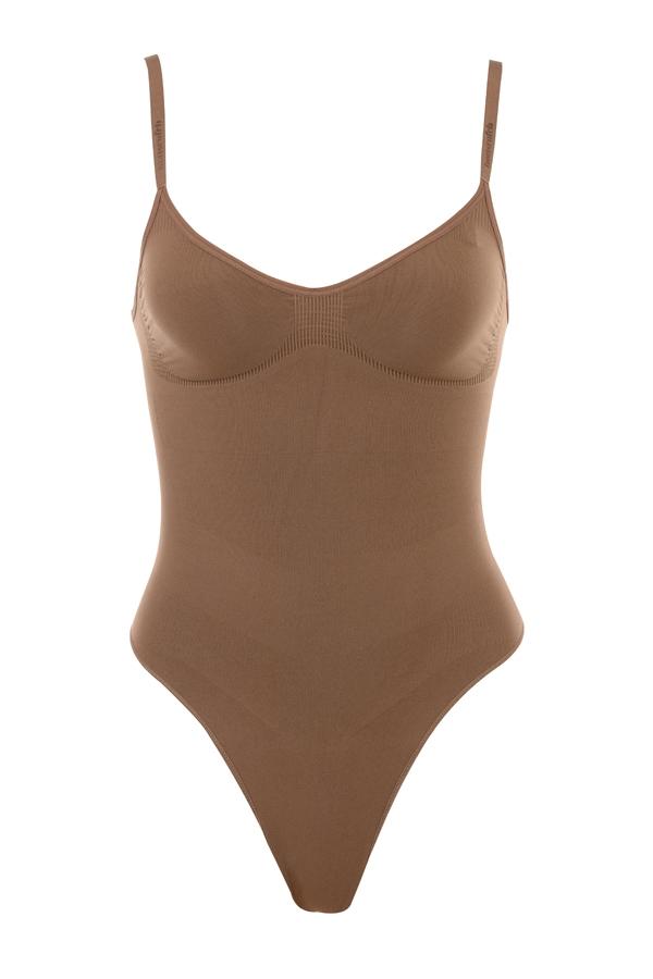 sculpting thong bodysuit mocha Product Image