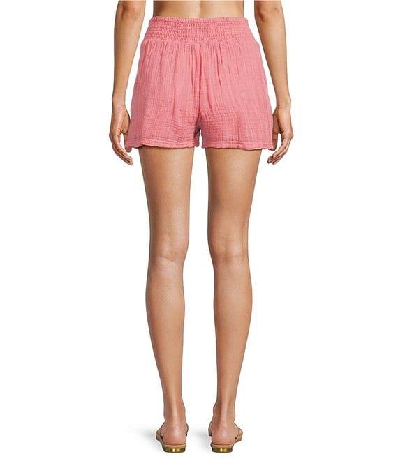 ELAN Cotton Blend Coordinating Smock Waist Shorts Product Image