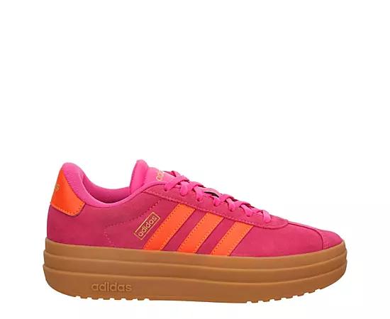 adidas VL Court Bold Shoes Shock Pink 5.5 Womens Product Image