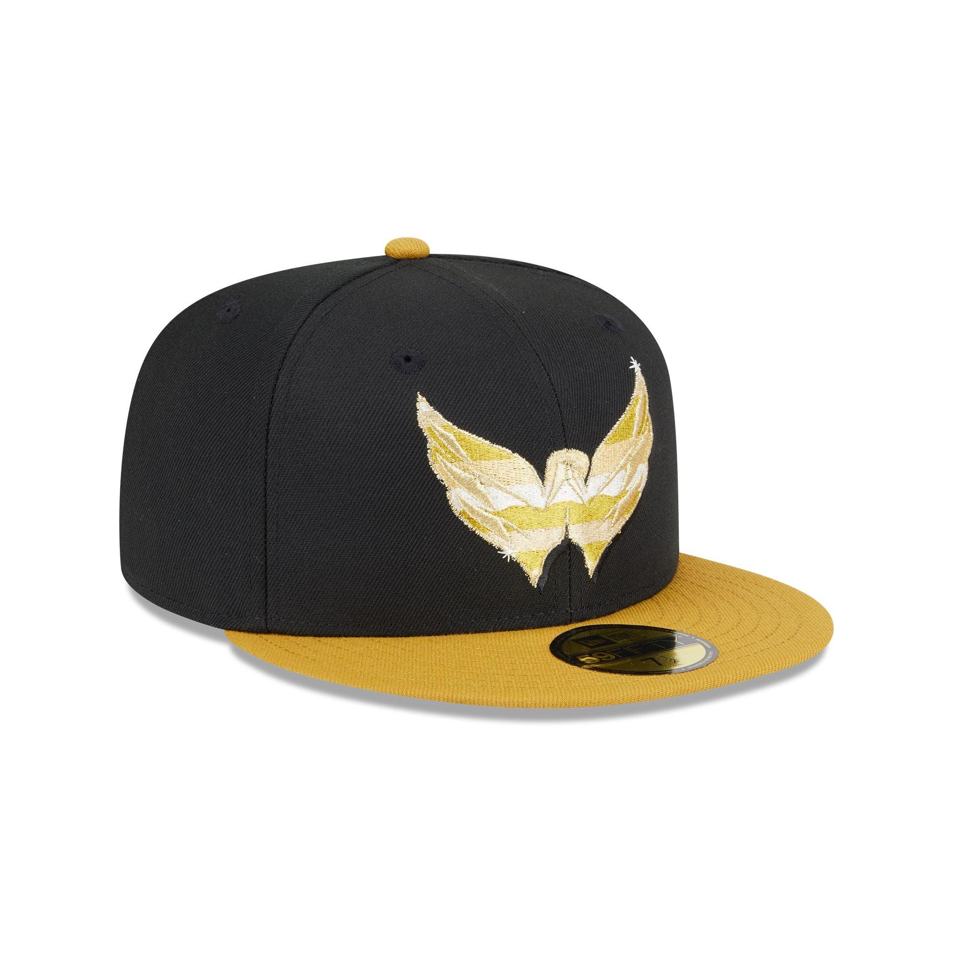 Washington Capitals Metallic Gold Logo 59FIFTY Fitted Hat Male Product Image