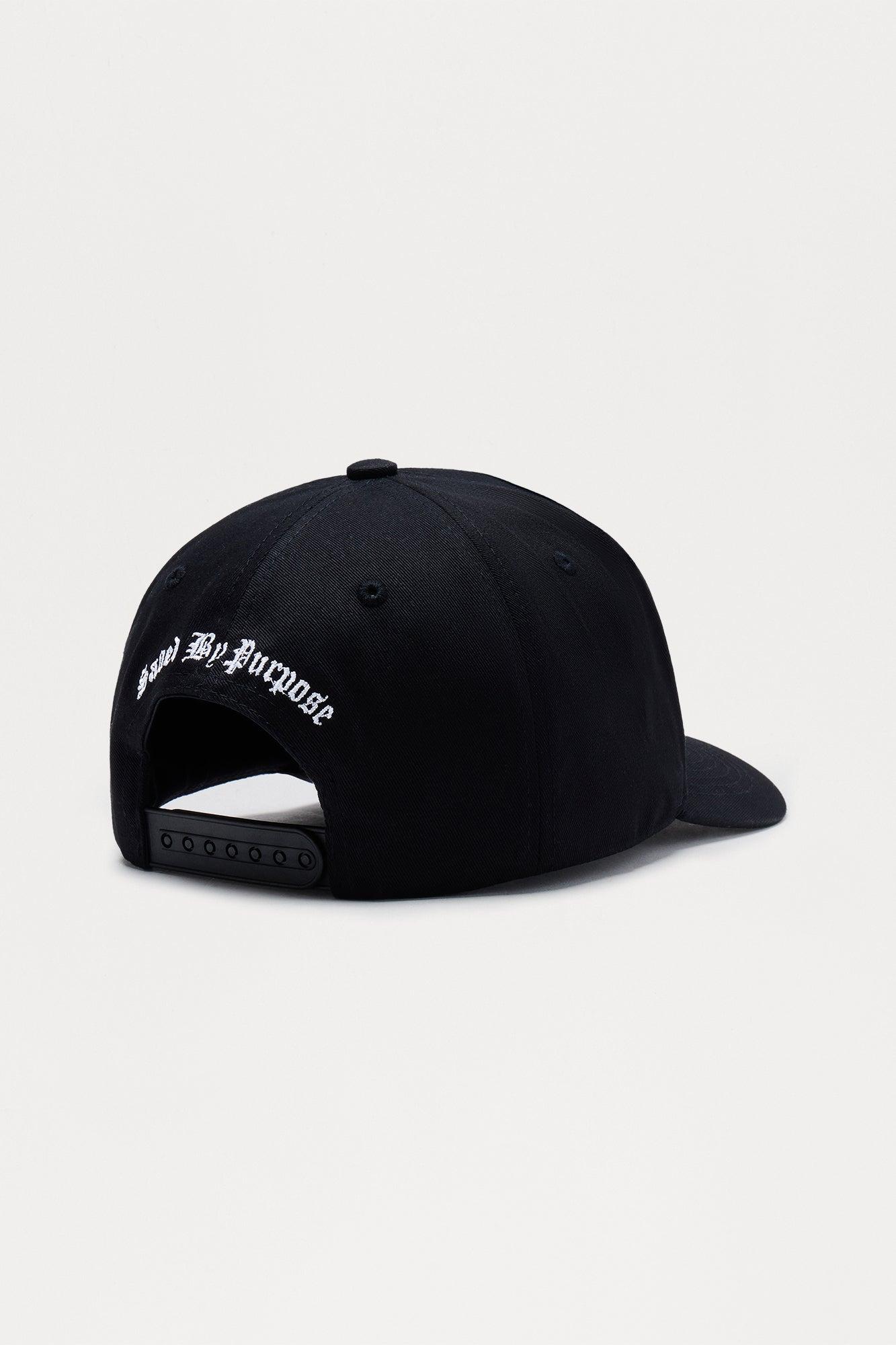 Saint Structured Snapback Hat - Black Male Product Image
