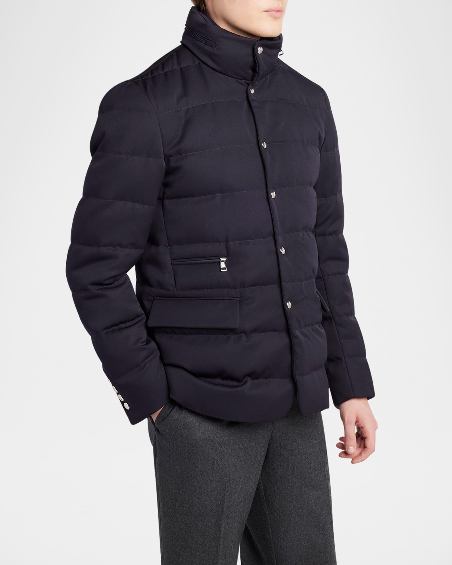 Men's Bess Quilted Wool Jacket with Hood Product Image