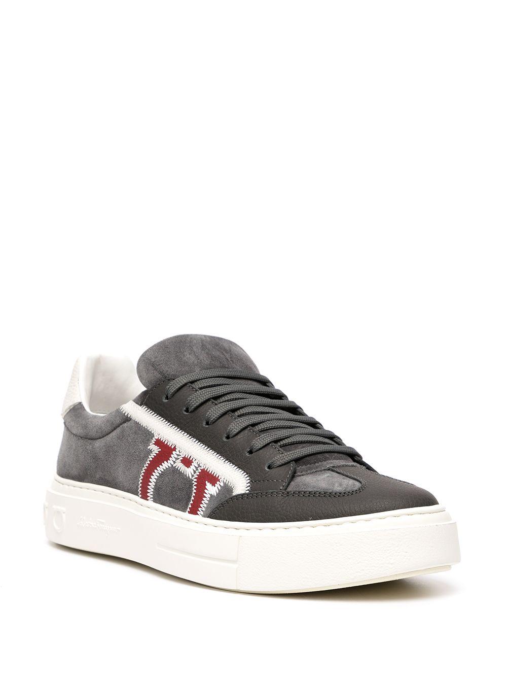 Gancini-print lace-up sneakers Product Image