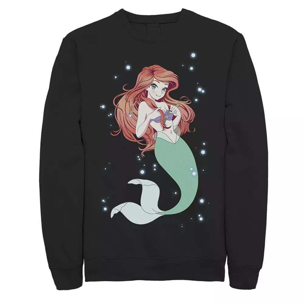 Men's Disney's The Little Mermaid Anime Ariel Sweatshirt,  Product Image