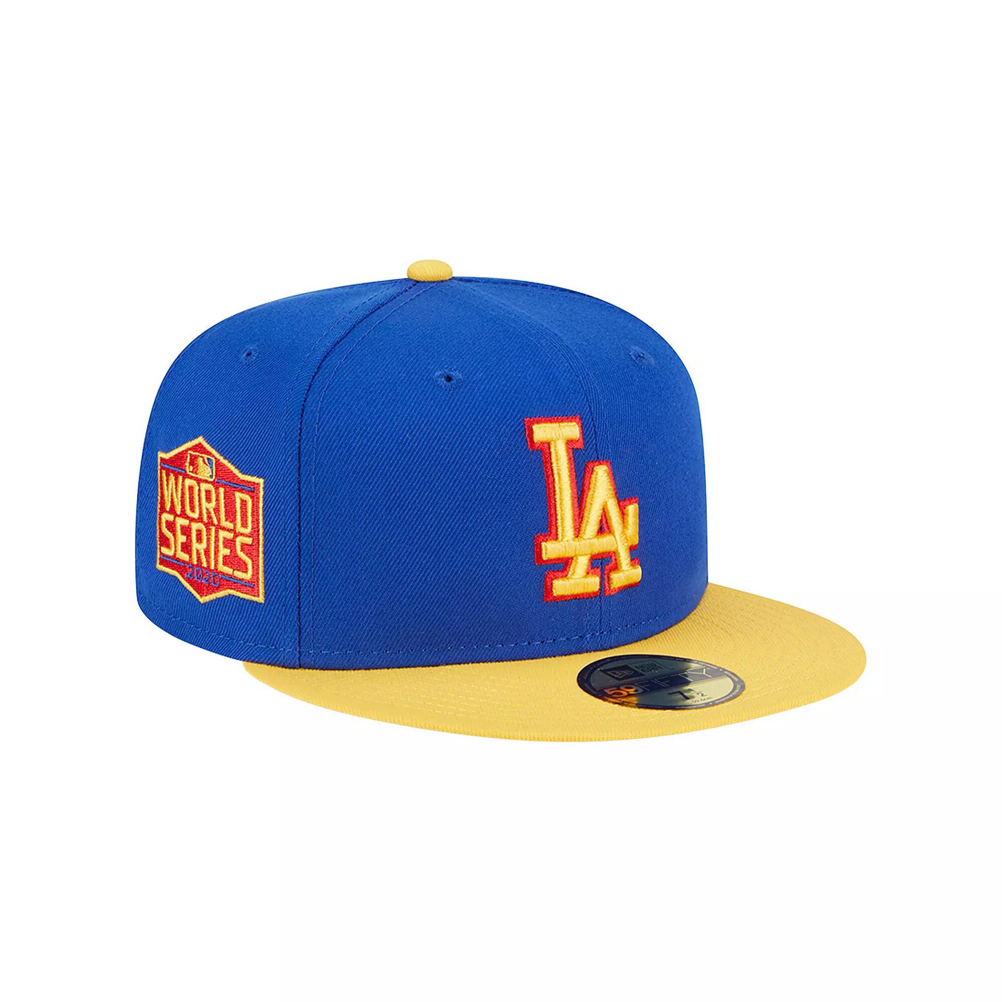 Men's New Era Royal/Yellow Los Angeles Dodgers Empire 59FIFTY Fitted Hat,  Product Image