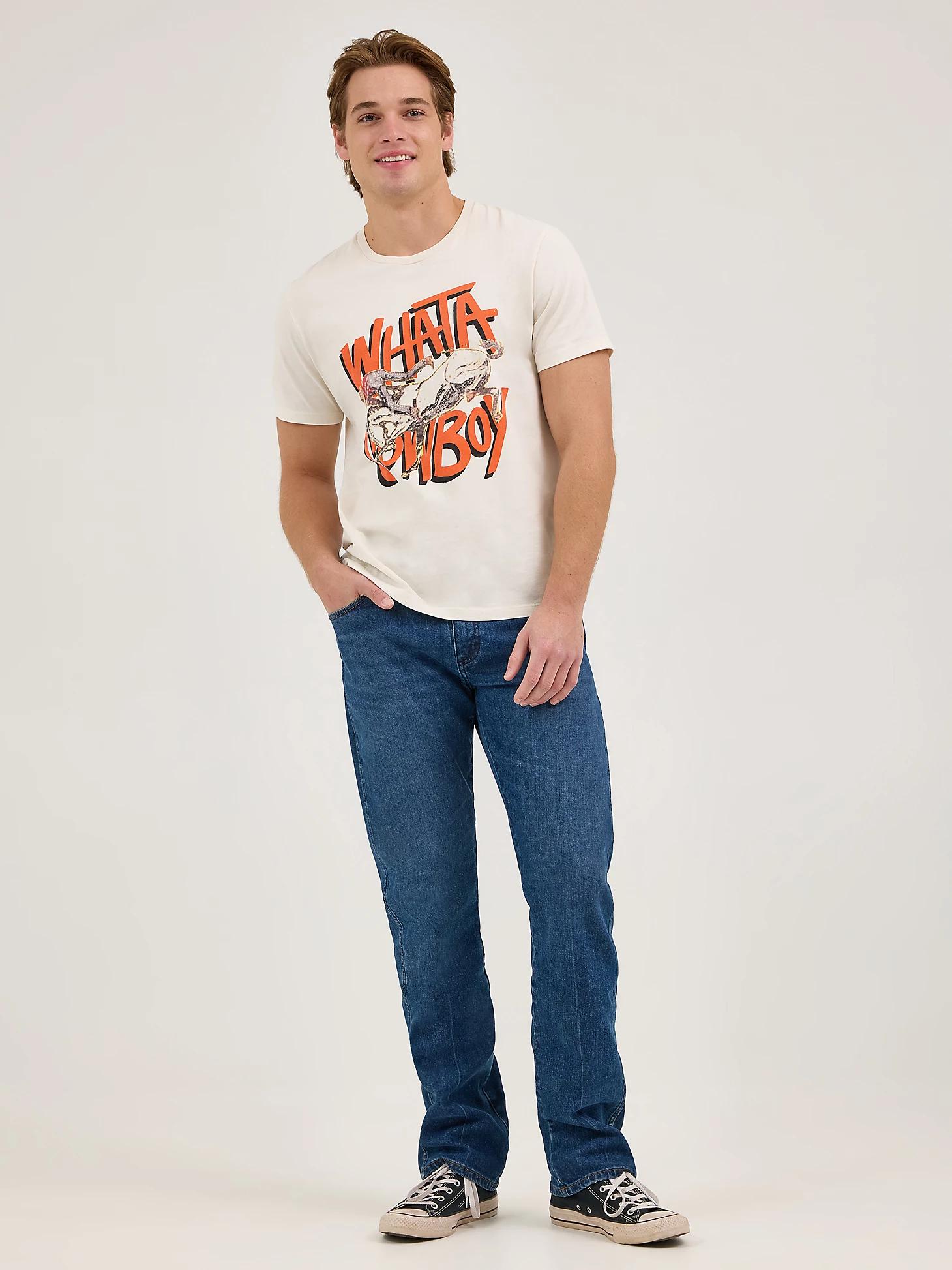 Wrangler x Whataburger Men's Cowboy Graphic T-Shirt in Faded Product Image