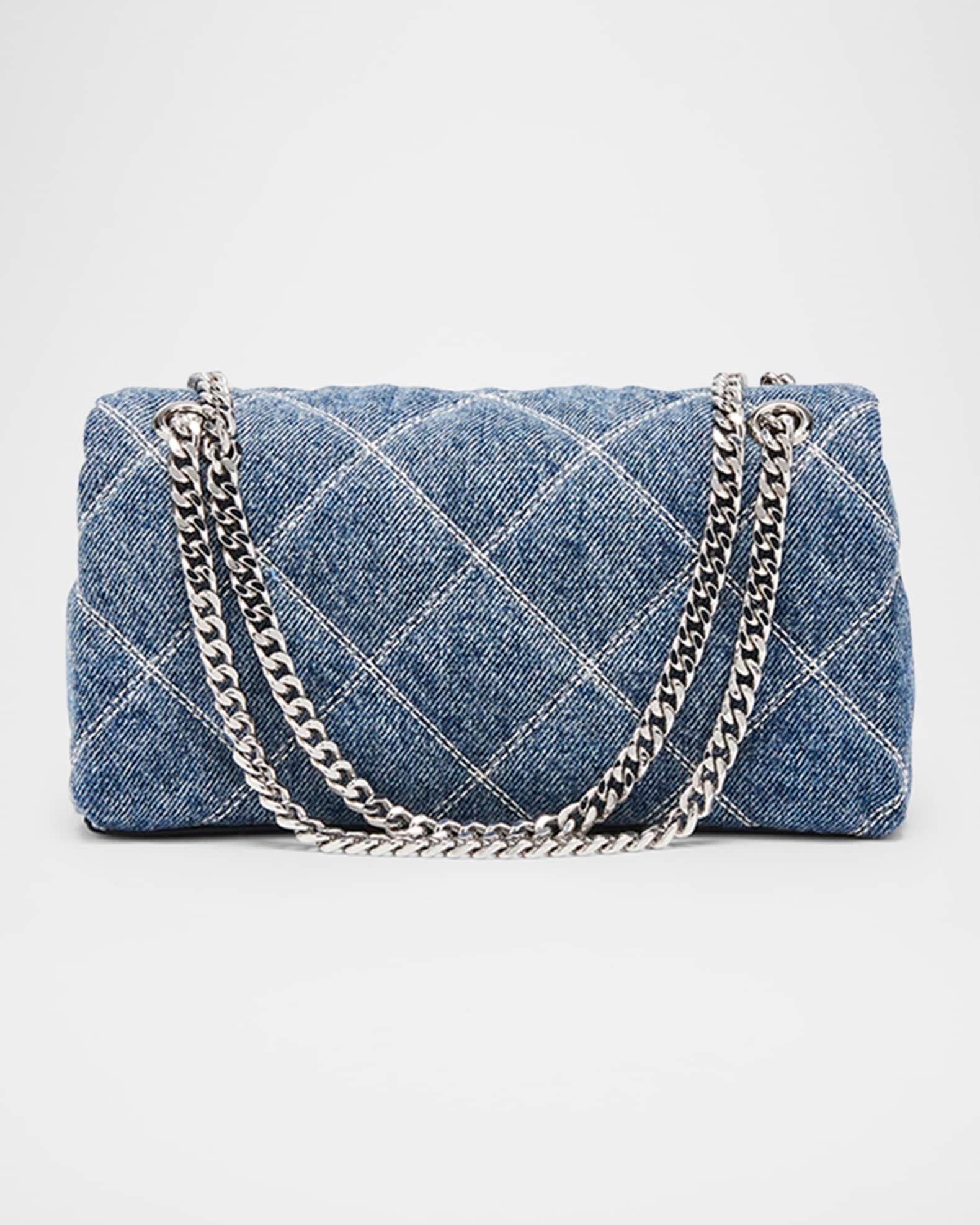 Dual Quilted Denim Crossbody Bag Product Image