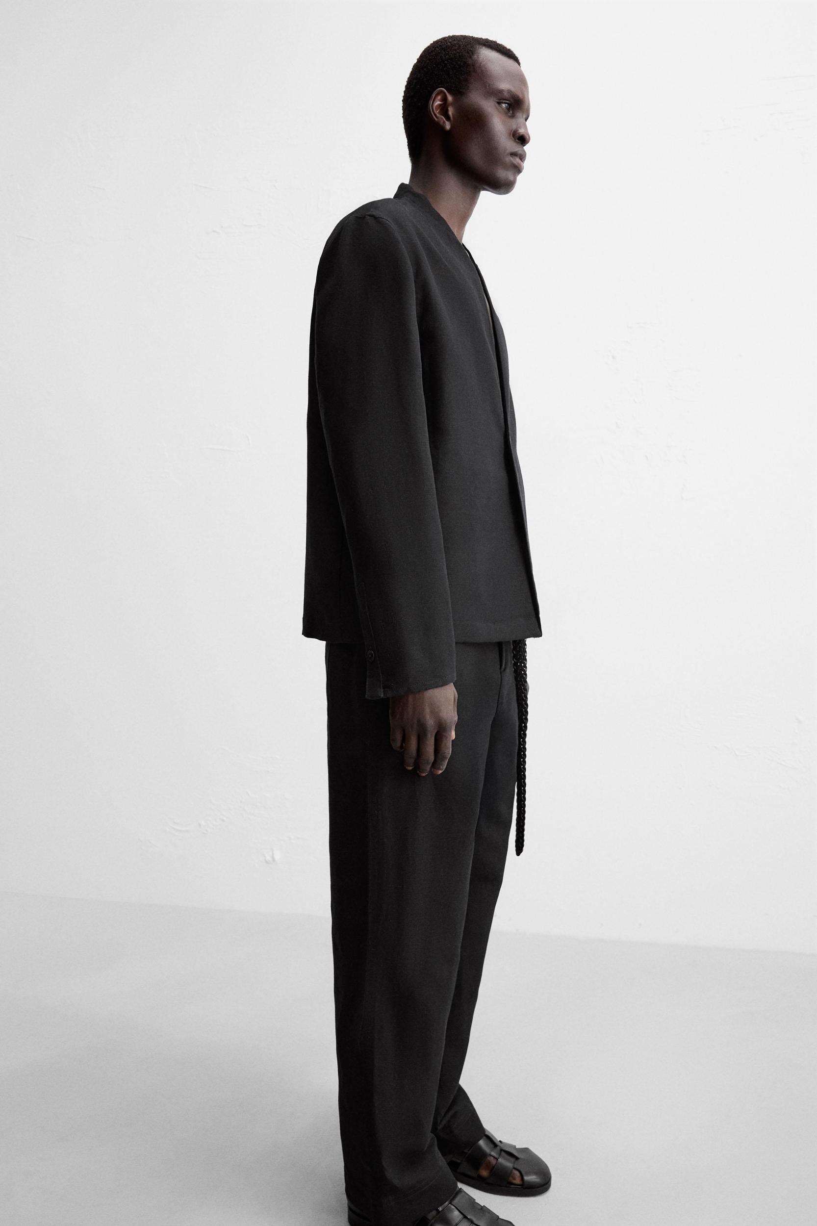 COTTON - LINEN SUIT PANTS Product Image