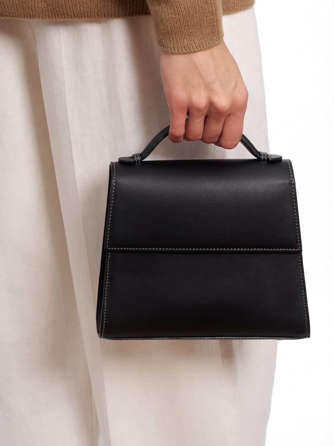 The Medium Top Handle in Nappa Product Image