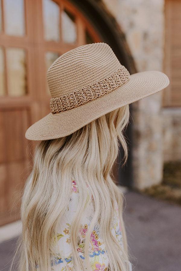 Sweet Moment Raffia Woven Hat in Brown Product Image